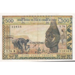 500 FRANCS 1961-65 WEST AFRICAN STATES 
